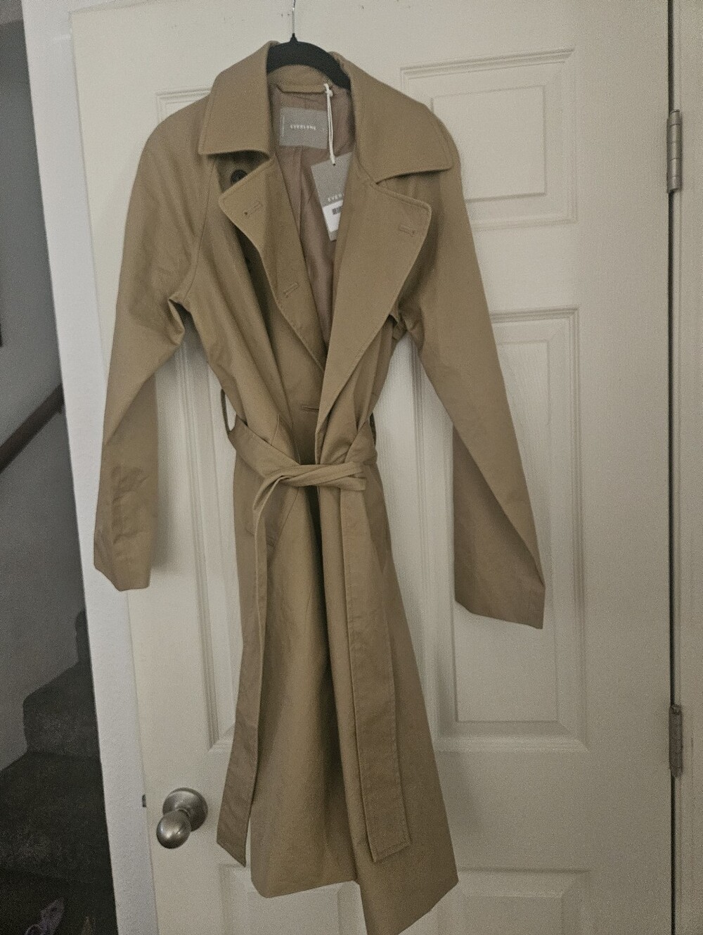 Nwt Everlane Women's Khaki Trench Coat - Picture 5 of 9